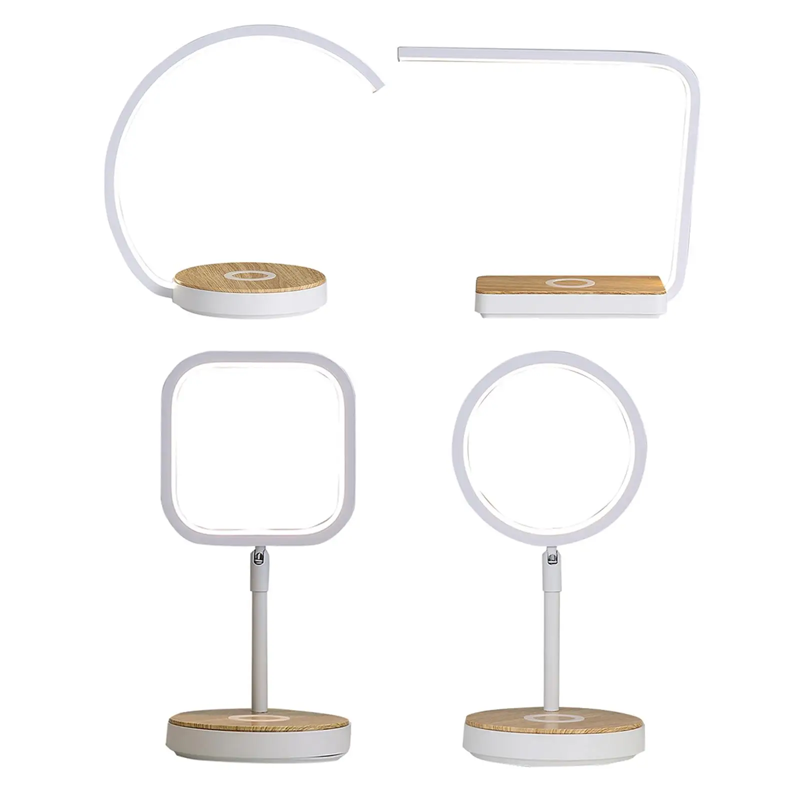 

Wireless Charger Table Lamp Nordic Bedroom Bedside Lamp Touch Switch 3 Level Dimming Mobile Phone Wireless Charging Night Light