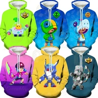 3d boys girls harajuku browlerss colt and star leon wear kids hoodie game fashion long sleeve tops teen clothes