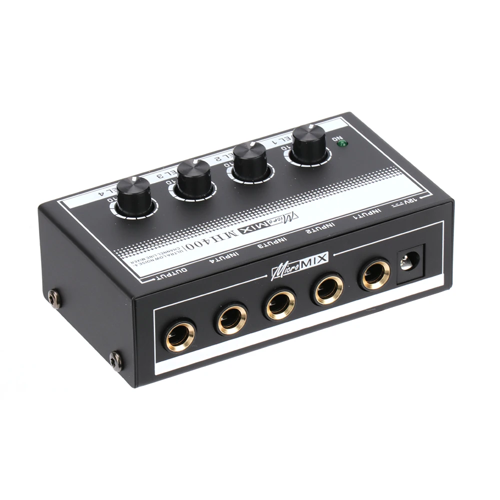 6.35 ts 6.5 mm jack mono 1/4 Guitar mic Professional Sound Mixer Low-Noise Audio Amplifier for Keyboards Musical Instruments - купить по