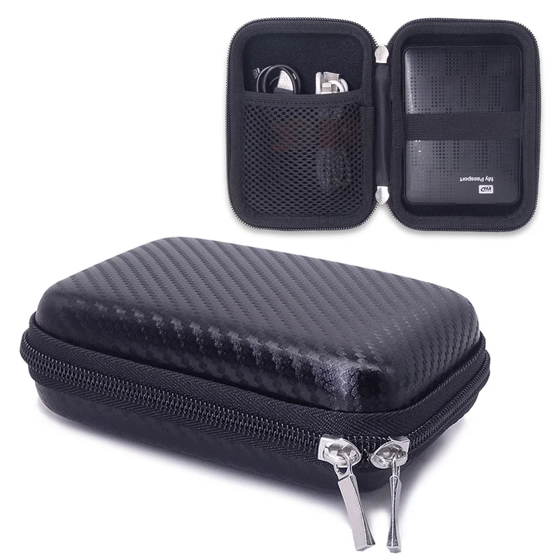 Черный синий органайзер для хранения жестких дисков мобильных устройств