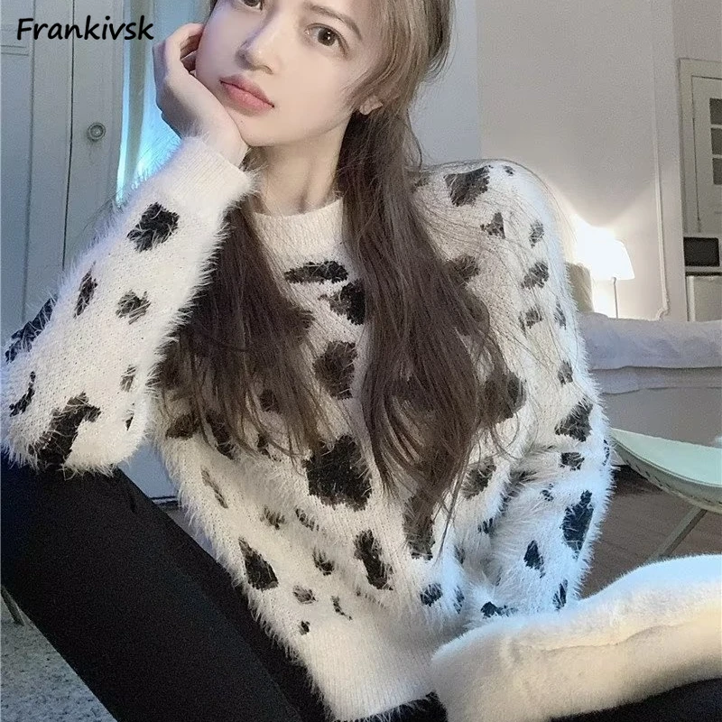 Укороченный женский пуловер