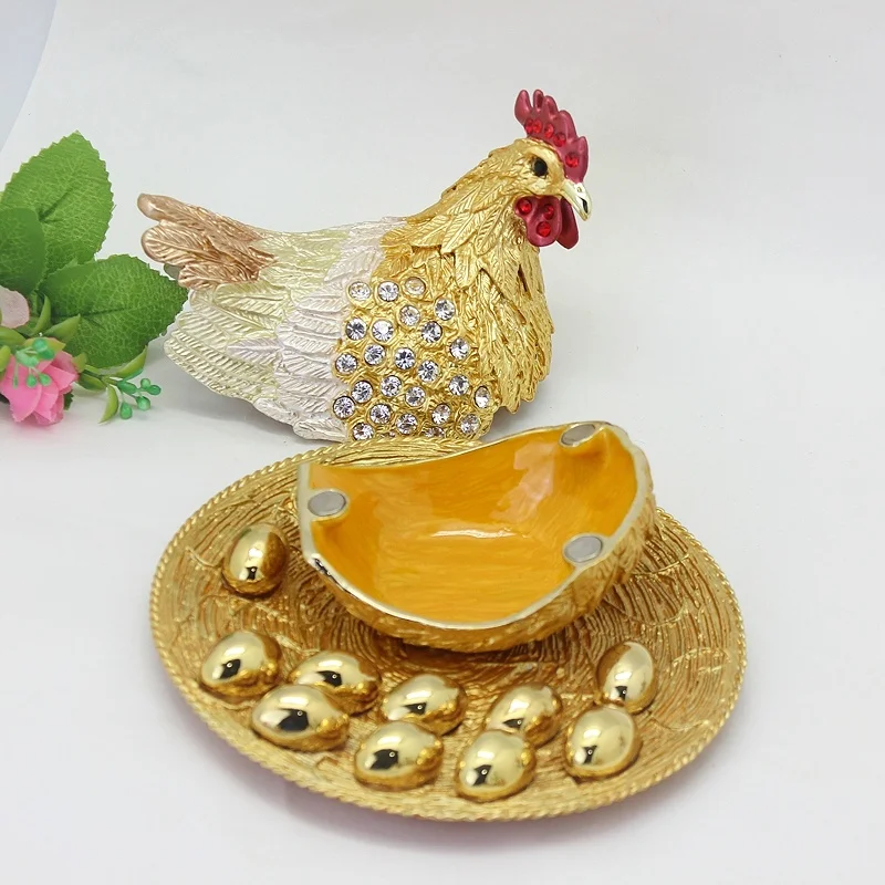 SHINNYGIFTS шкатулка для безделушек инкубационные яйца в курином стиле декоративная