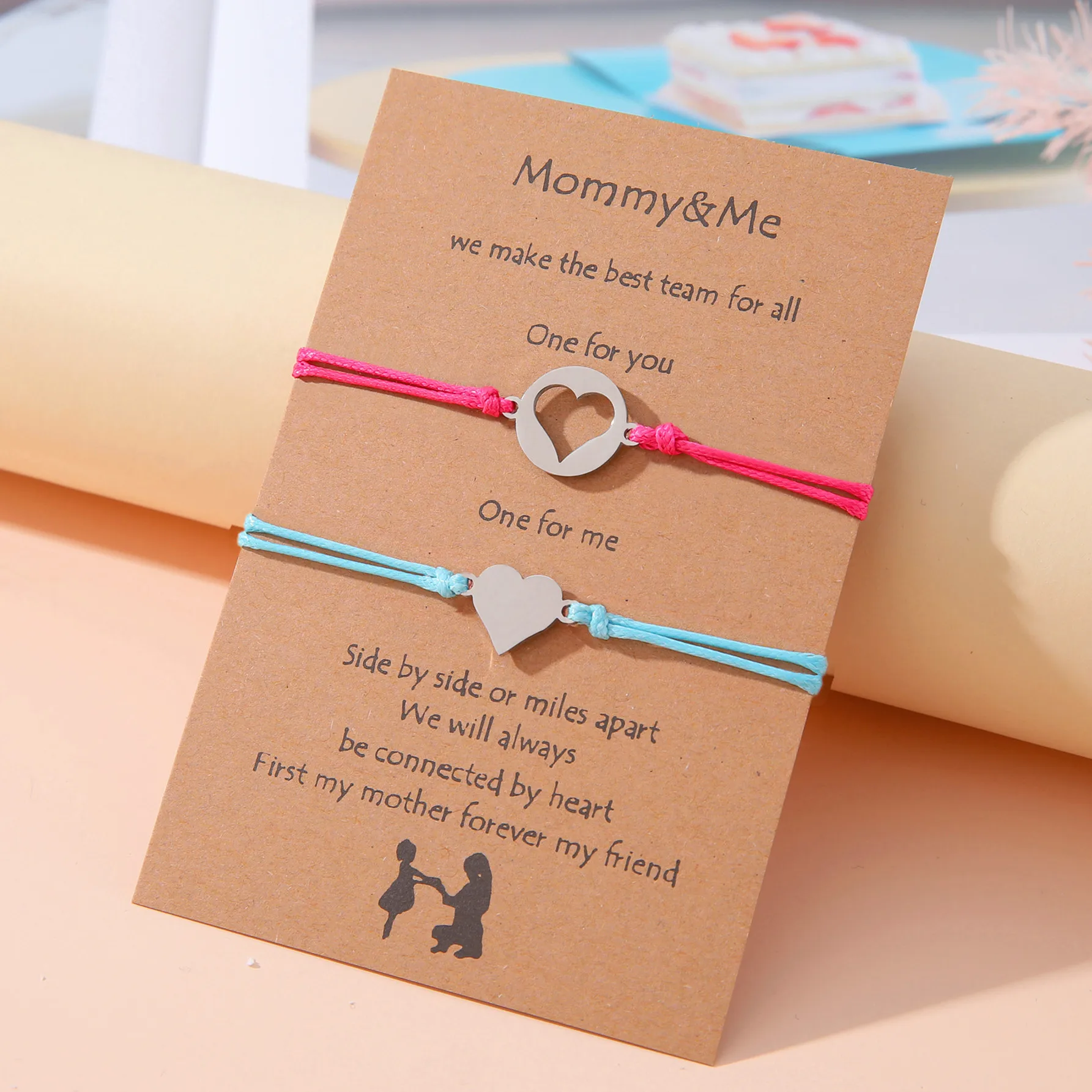 Новый универсальный браслет на День Матери из нержавеющей стали с отверстиями