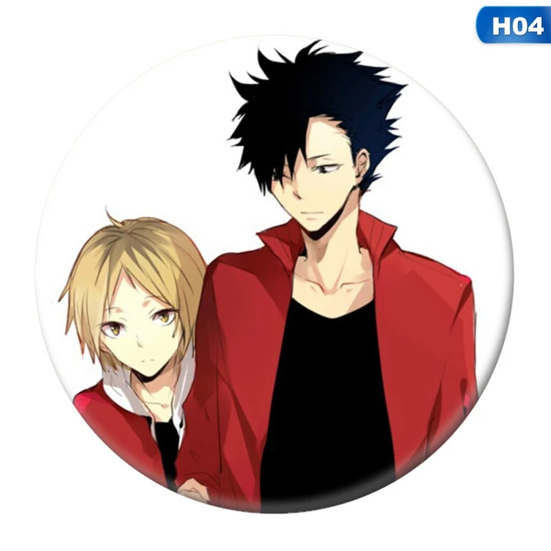 Аниме High Kyuu! Эмалированная заколка для волейбола мальчиков косплея мультяшный