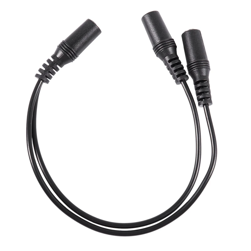 

28Cm 3.5Mm Female To Dual Jack Female Y Splitter Stereo Audio Cable Black