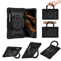 portable wall hanging rotating ring large bracket kickstand armor silicone tablet case for samsung s8 ultra real anti falldust