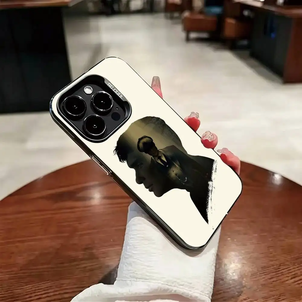 Чехол для телефона Peaky Blinders Tommy Shelby для iPhone 17, 16, 15, 14, 13, 12, Plus, Pro Max, XS, цветной серебристый чехол-накладка (art.: 3920dc161bcb1) - 3920dc161bcb1