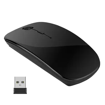 Wireless Rechargeable Mouse for Laptop Computer PC,  Slim Mini Noiseless Cordless Mouse, 2.4G Mice for Home/Office 1