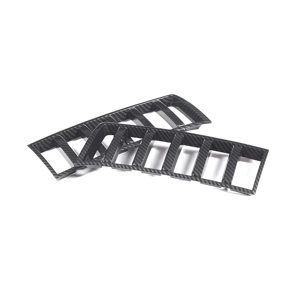 

Car Carbon Fiber Black ABS Front Bumper Intake Decoration Cover Trim Stickers for 2022 2023