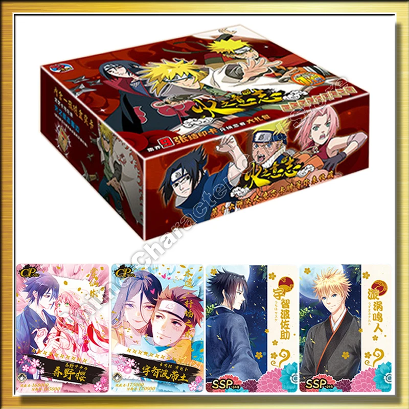 

New Naruto Card Anime Figures Hyuga Hinata Haruno Sakura Limited SSP Flash Cards Rare Bronzing Collection Cards Kids Gifts