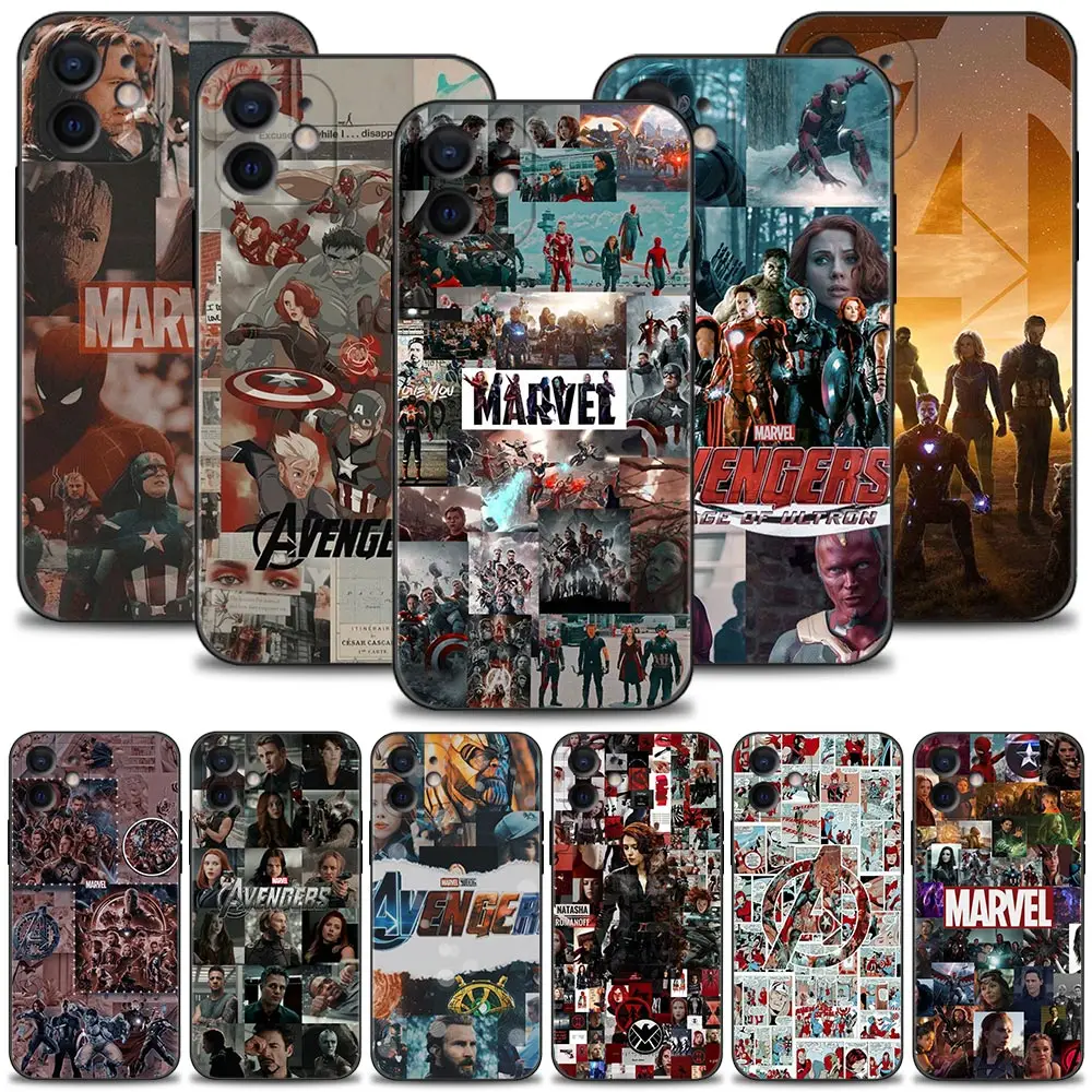 

Marvel Averages Superheros Character Splicing Comics For iPhone 13 12 11 Pro Max 13 12 Mini XS Max XR X 7 8 6 6S Plus 5S Case