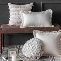2022 new tassel hug pillowcase wave nordic style home living room sofa decorative cushion pillowcase