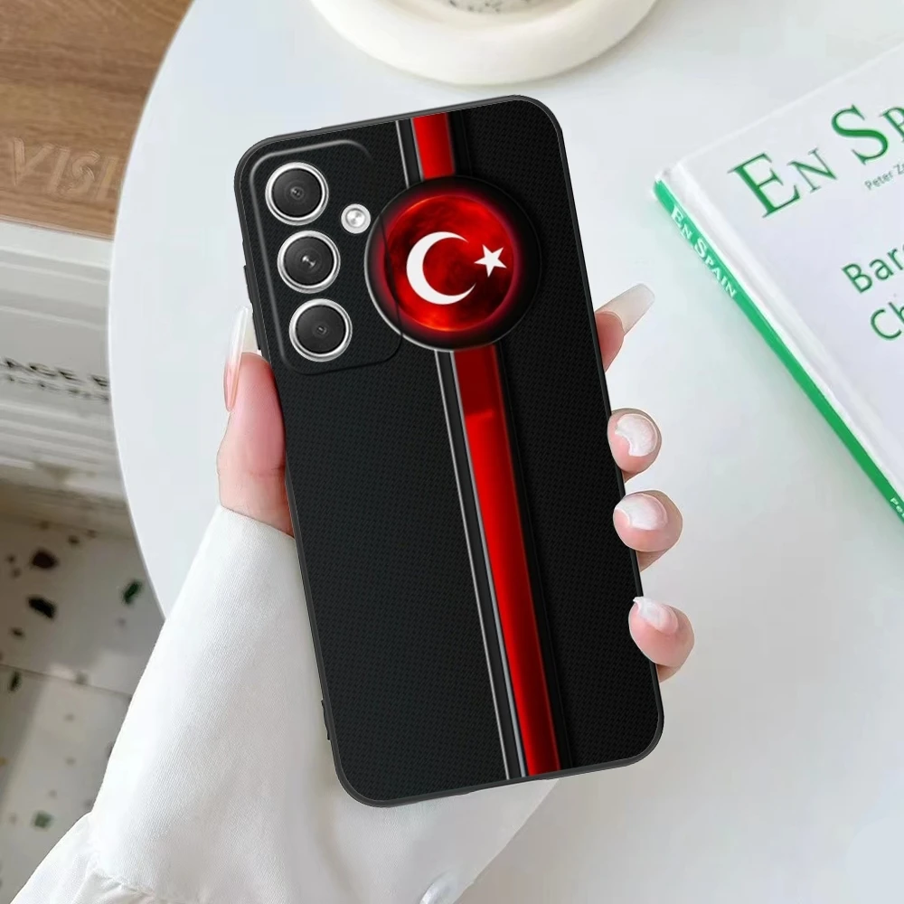 Чехол для мобильного телефона с изображением турецкого флага Samsung Galaxy S24 S23 S22 S21 S20