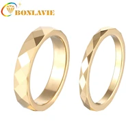 bonlavie 2 5mm 4mm tungsten carbide ring wedding band multi faceted high polished domed comfort men womens ring