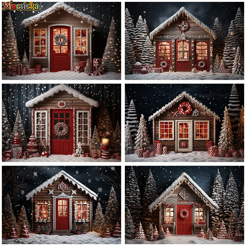 Фон для фотосъемки с изображением рождественской елки