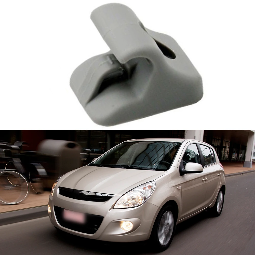 

1pc Grey Car Sun Visor Clip Holder Bracket Part For Hyundai I20 GETZ 2008-2015 8523505100OM Sunvisor Clips Hook Support Bracket
