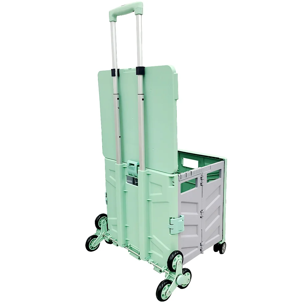 Походная тележка складная для багажа с 6 колесами легкая путешествий покупок и