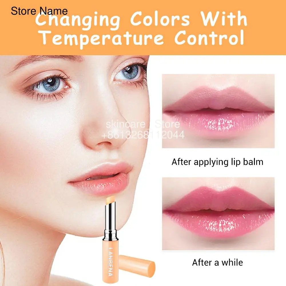 

LANBENA Chameleon Lip Balm Temperature Change Lip Plumper Nourish Moisturizing Reduce Fine Lines Beauty Makeup Lip Care Cosmetic