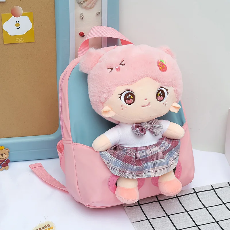 New cartoon doll children's bag cute princess doll girls kindergarten schoolbag lightweight children's backpack school bags