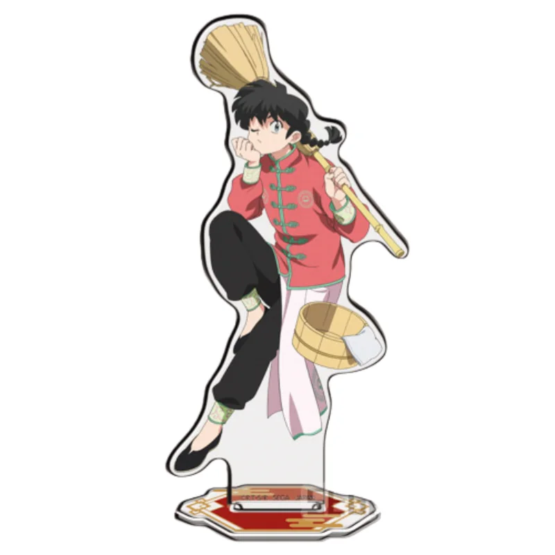 Фото 15 см Япония Аниме Ranma Nibun no Ichi Фигурки Ranma Tendou Akane Косплей Акриловая подставка Модель Тарелка Настольный декор Стоящий Новый продукт №5