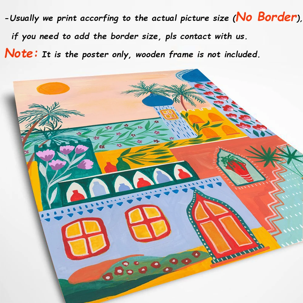 Настенная Картина на холсте с изображением Египта Марокко тропических джунглей