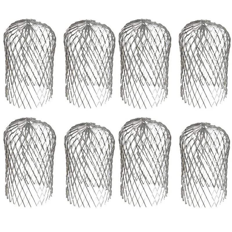 

8Pcs Gutter Guard 3 Inch Expand Aluminum Filter Strainer Stops Blockage Leaves Debris