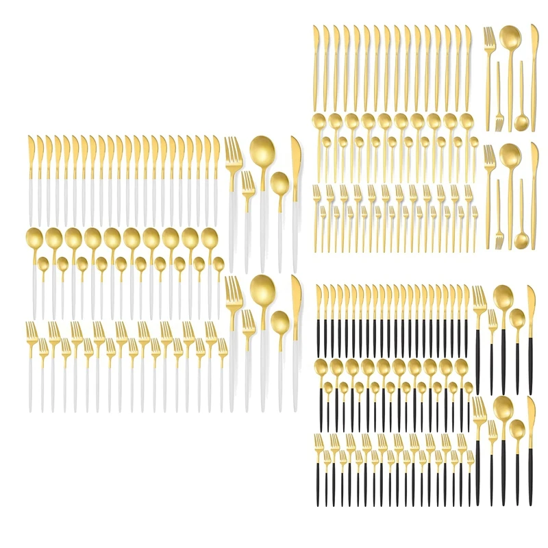 

60 Pieces Stainless Steel Tableware Set Flatware Cutlery Set Utensils Set For Home Restaurant Apartment