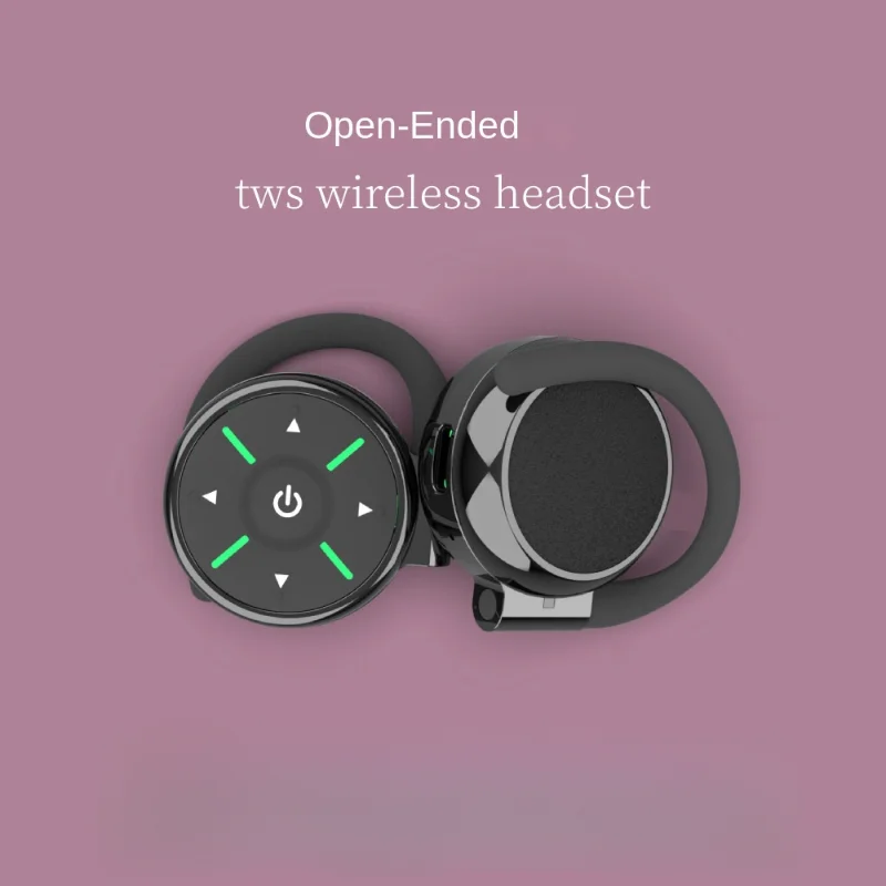 

Open-ear headphones Wireless bone conduction headband 5.0 Bluetooth earbuds Built-in microphone with RGB breathing light