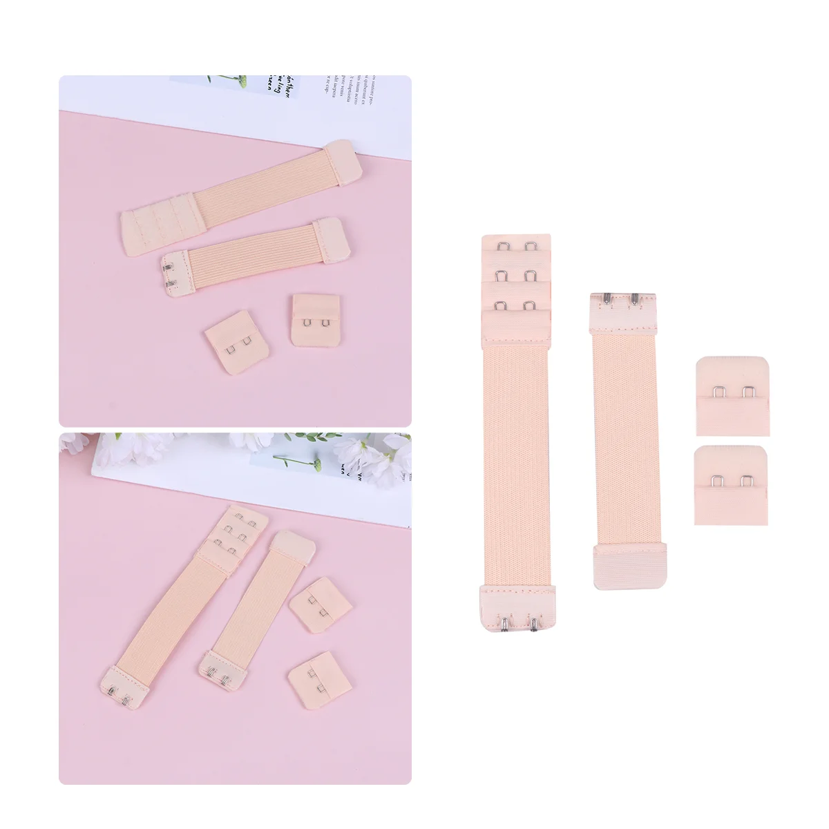 

Strap Extension Extender Band Hook Stretchy Elastic Adjustablebandshooks Buckleloose Spacingextenders Connection Straps