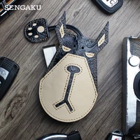 genuine leather key holder bag handamde car smart key case portable housekeeper key pouch handbag for women men