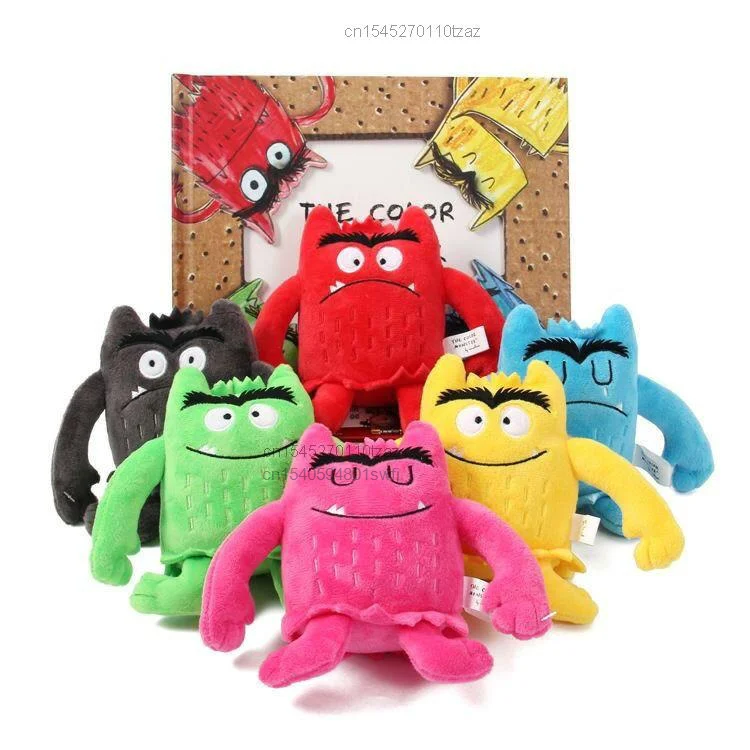 

15cm Original The Color Monster Plush Doll Emotions Peluche Appease Plushie Stuffed Toy For Kid Children Gift Het Kleurenmonster