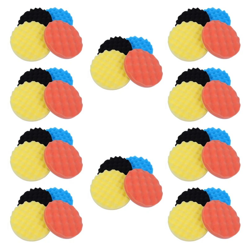 

40 шт., губки для полировки автомобиля, 7 дюймов/180 мм