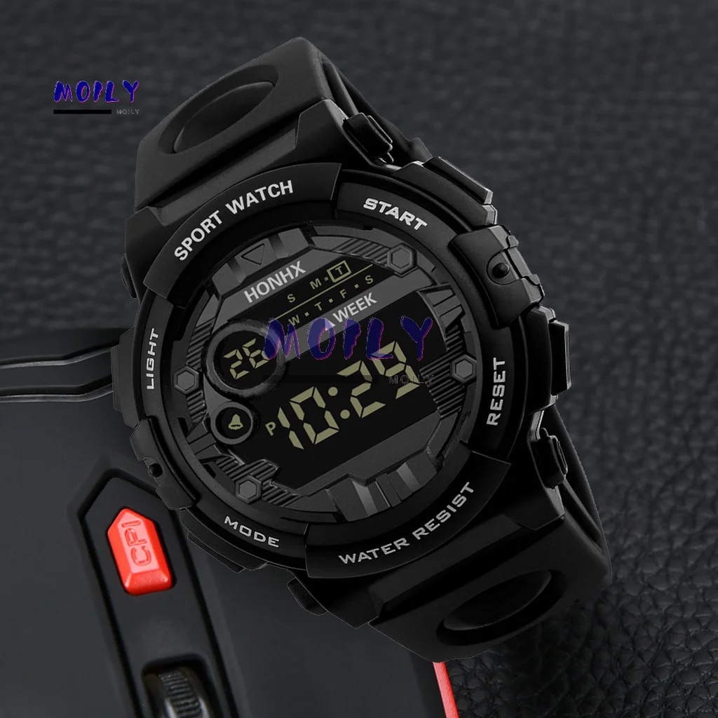 

Honhx Luxury Mens Digital Led Watch Date Sport Men Outdoor Electronic Watch Luxury Top Fashion Creative Fashion Gift Watch