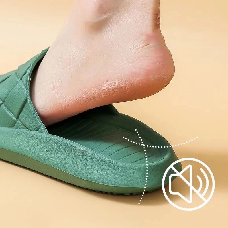 Men Women Thick Platform Slippers Summer Beach EVA Soft Sole Slide Sandals Bottom Men Ladies Indoor Bathroom Anti-slip Shoes