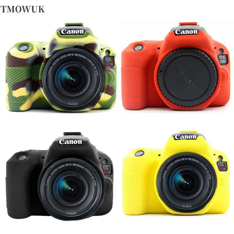 Защитный силиконовый чехол для цифровой зеркальной фотокамеры Canon EOS 200D Mark II 250D