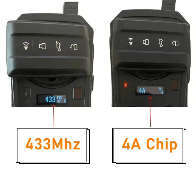 Автомобильный ключ OEM оригинальный для Great Wall GWM TANK 300 4 кнопки 433 МГц Keyless Go Auto Smart