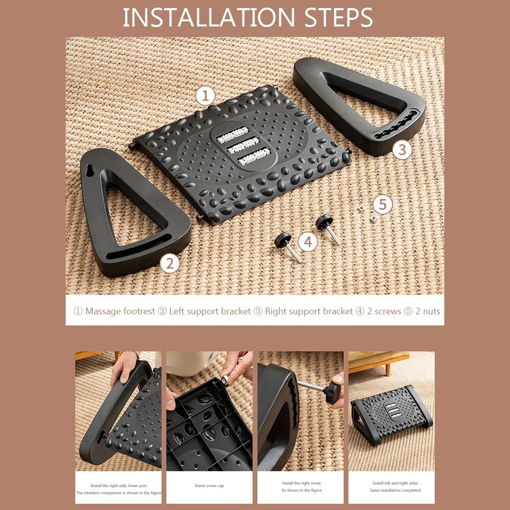 Эргономичная офисная подставка для ног Портативная под столом стул дома офиса