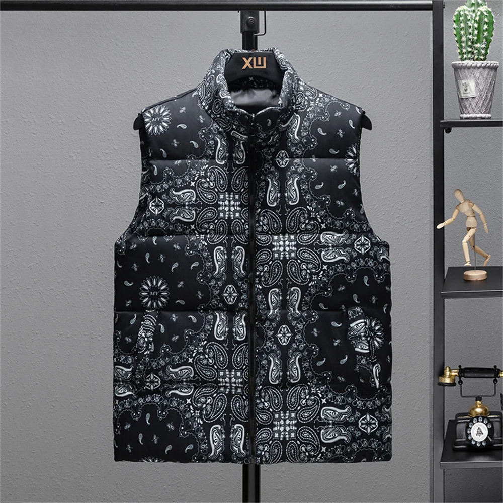 Men'S COTTON WAISTcoat MALE students autumn winter new thickened waistcoat horse clip men Korean version slim cotton vest