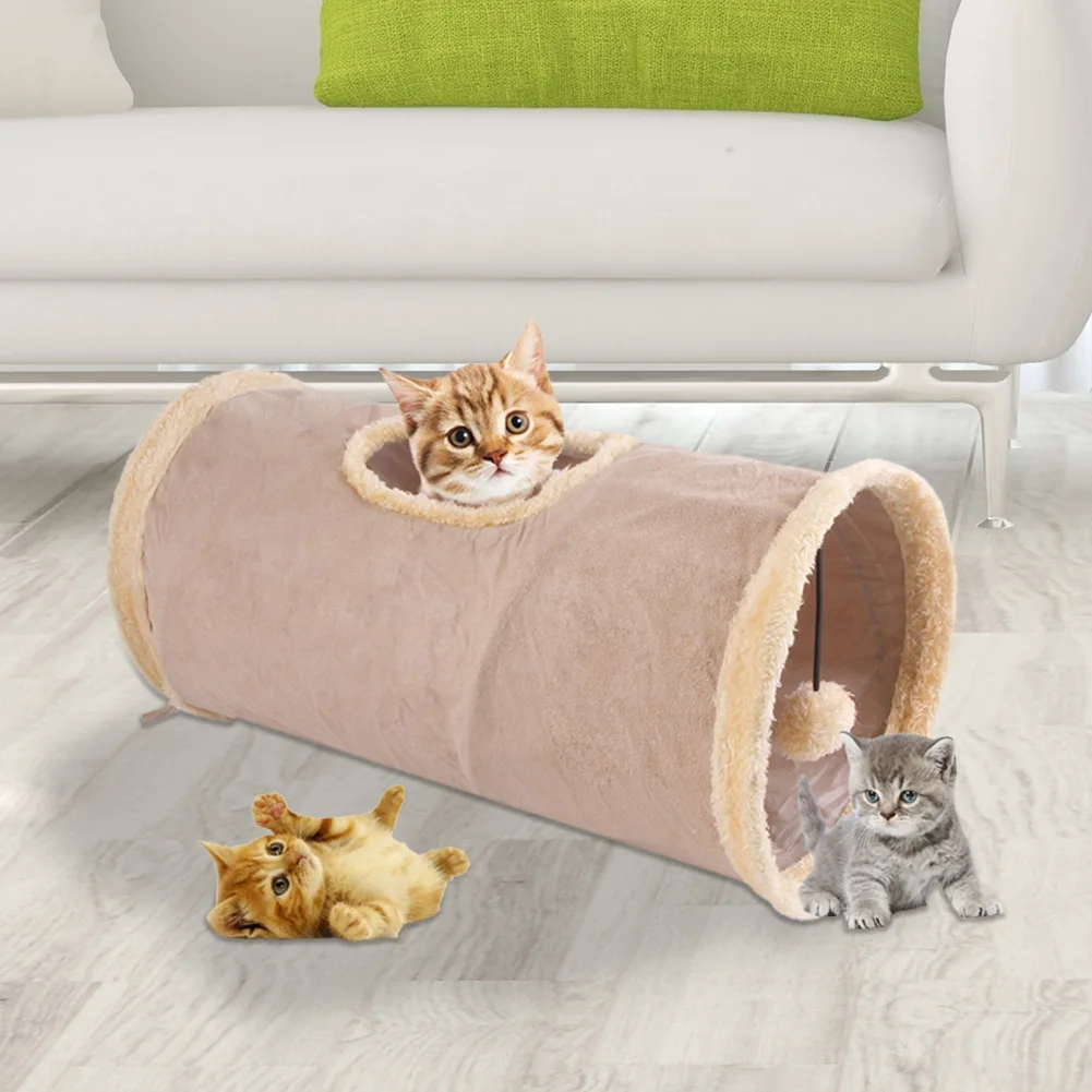 

1pc Funny Cat Dog Tunnel Toys Funny Kitten Playing Passageway Tubes Balls Kitten Exploration Channel Pet Products