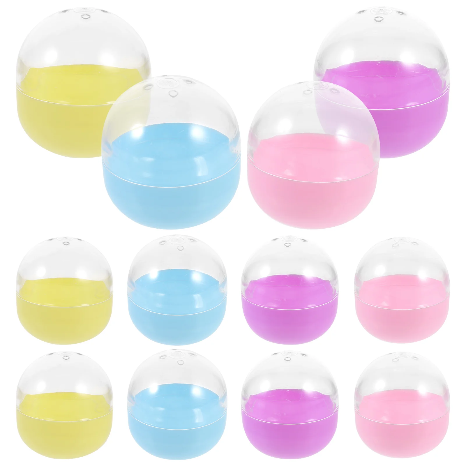 

Gumball Machine Balls Shell Christmas Favors Fillable Easter Eggs Plastic