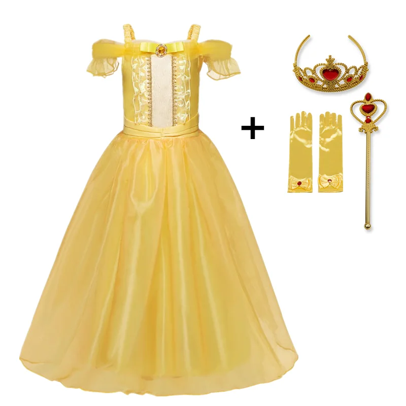 Fancy Beauty Princess Dress up Party Costume Long Sleeve 4 Layers Cosplay Halloween Birthday Gift | Детская одежда и обувь