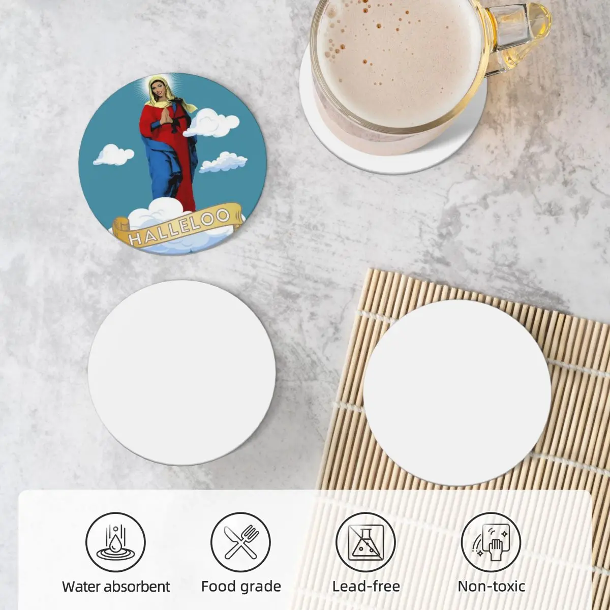 Керамические подставки (набор из 4) кастрюля и чашки для кухни