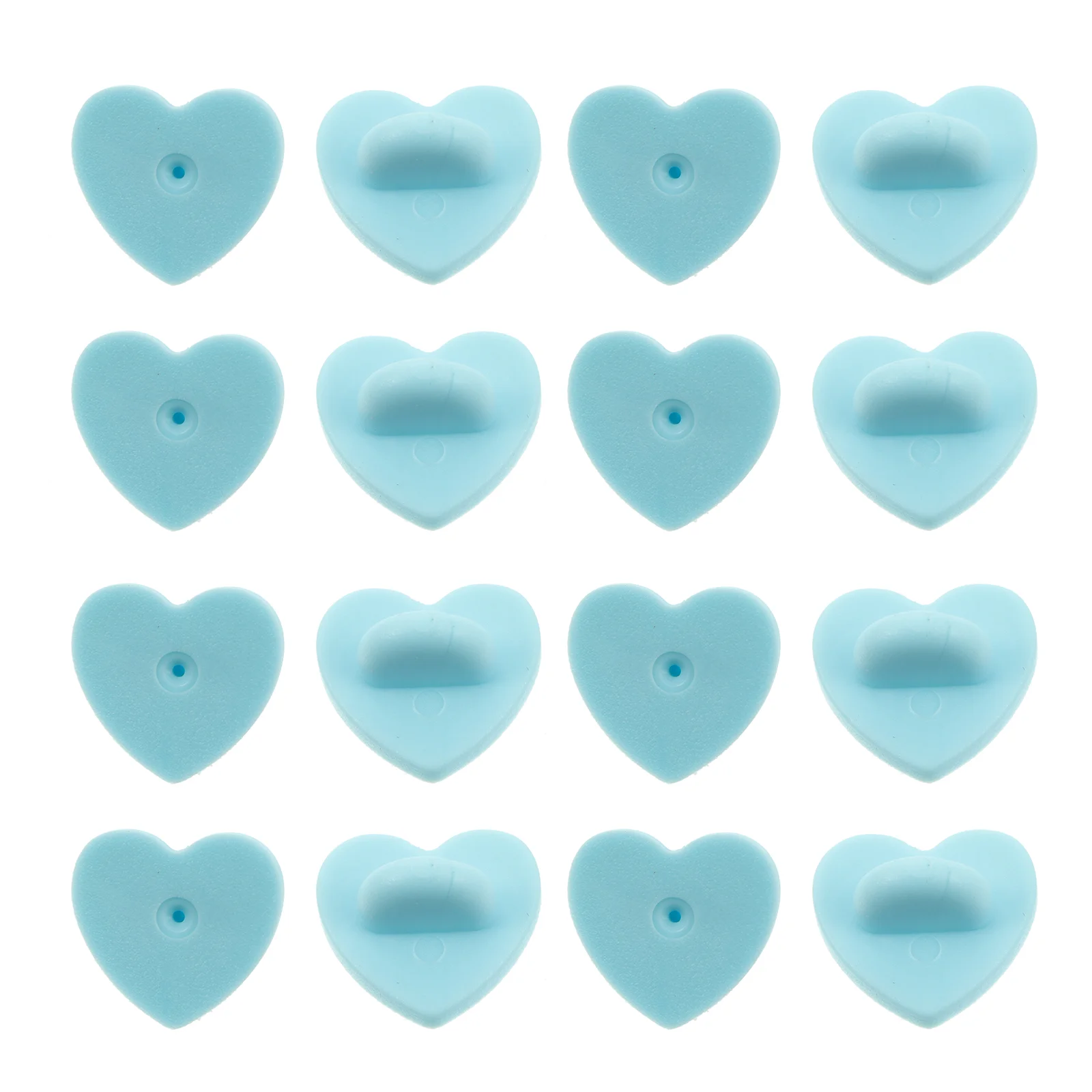

100 Pcs Butterfly Buckle Brooch Back Pin Keepers Badges Backing Clasp Round Labels Tie Rubber Name