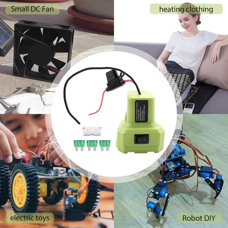 

Блок питания для аккумулятора Ryobi 18 в с предохранителем и переключателем