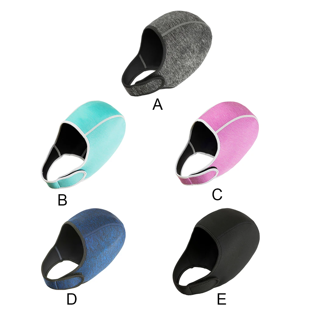 Swimming Caps Long Hair Swim Pool Elastic Adjustable Anti-jellyfish Snorkel Set Waterproof Hat Diving Sky blue