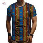 Мужская хлопковая рубашка, с принтом Дашики, в африканском стиле, в стиле пэчворк, WYN908