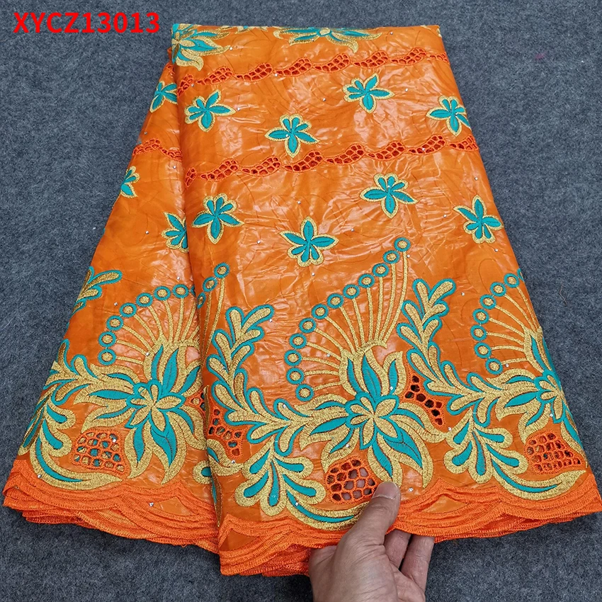 

2022New African Nigerian Net cloth Ankara Beautiful ​Swiss Lace Fabric Textiles For Party Dress XYCZ13013