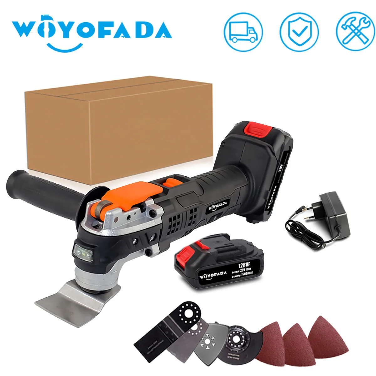 

Cordless Oscillating Multi function tool Electric Saw Trimmer Trimming Shovel Cutting Machine woodworking for Makita 18V Battery
