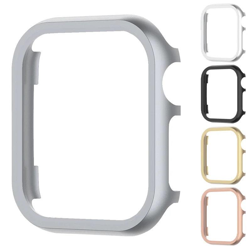 

Metal Cover For Apple Watch Case 44mm 45mm 40mm 41mm 42mm 38mm aluminium alloy Protector Bumper For iWatch Series 8 7 SE 6 5 4 3