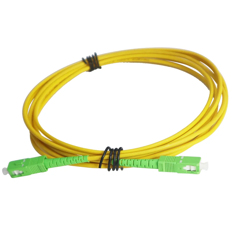 OPTFOCUS 10pcs SC to SC APC Fiber Opticcal Patch Cord 3.0mm Fiber Cable Single Molde Jumper Wire 1m 10m 30m Optic Fiber Jumper